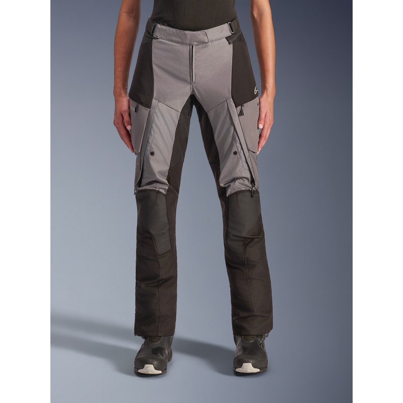 Γυναικείο παντελόνι μοτοσικλέτας Alpinestars Stella Andes V4 Drystar μαύρο-σκούρο γκρι