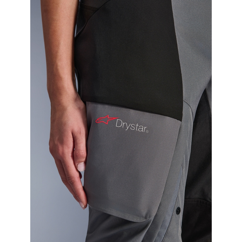 Γυναικείο παντελόνι μοτοσικλέτας Alpinestars Stella Andes V4 Drystar μαύρο-σκούρο γκρι