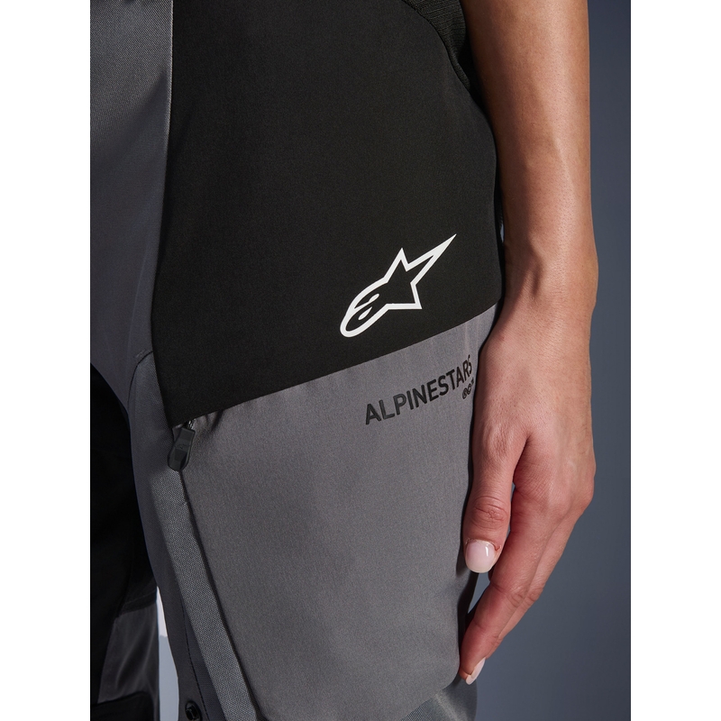 Γυναικείο παντελόνι μοτοσικλέτας Alpinestars Stella Andes V4 Drystar μαύρο-σκούρο γκρι
