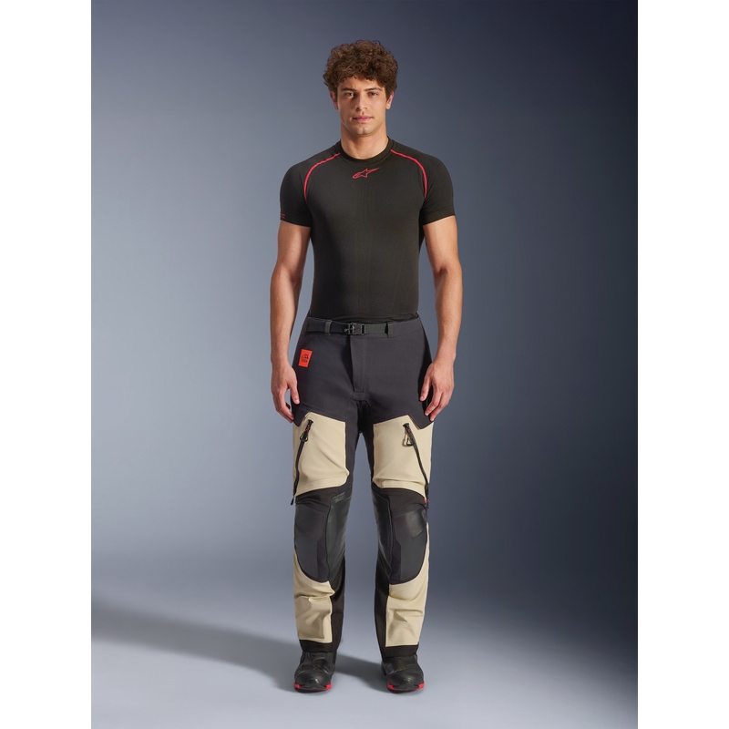 Παντελόνι μοτοσικλέτας Alpinestars Halo PRO Drystar XF κρεμ-μαύρο-κόκκινο