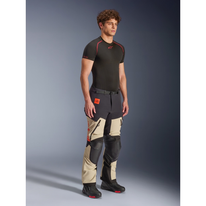 Παντελόνι μοτοσικλέτας Alpinestars Halo PRO Drystar XF κρεμ-μαύρο-κόκκινο