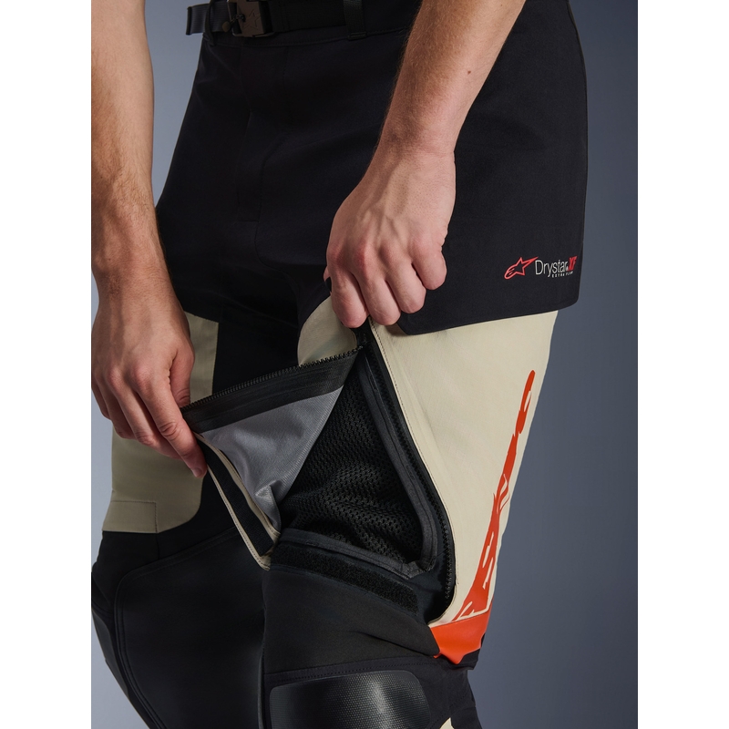 Παντελόνι μοτοσικλέτας Alpinestars Halo PRO Drystar XF κρεμ-μαύρο-κόκκινο