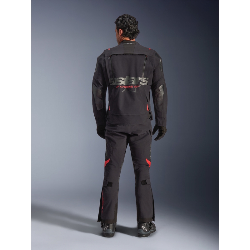Μπουφάν μοτοσικλέτας Alpinestars Halo PRO Drystar XF μαύρο-σκούρο γκρι-κόκκινο