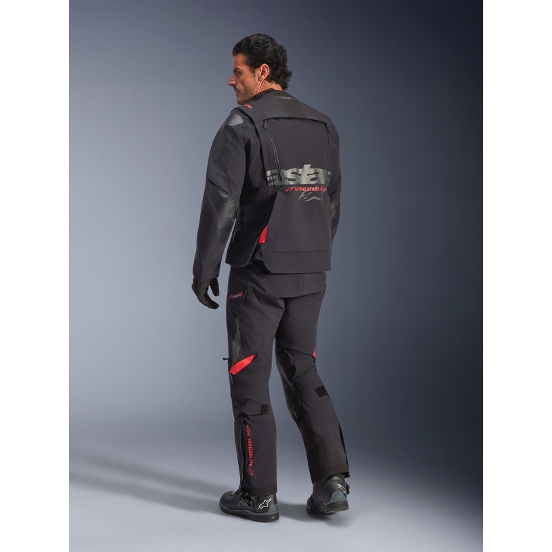 Μπουφάν μοτοσικλέτας Alpinestars Halo PRO Drystar XF μαύρο-σκούρο γκρι-κόκκινο