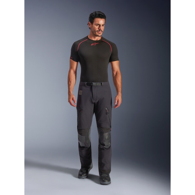 Παντελόνι μοτοσικλέτας Alpinestars Halo PRO Drystar XF μαύρο-σκούρο γκρι-κόκκινο