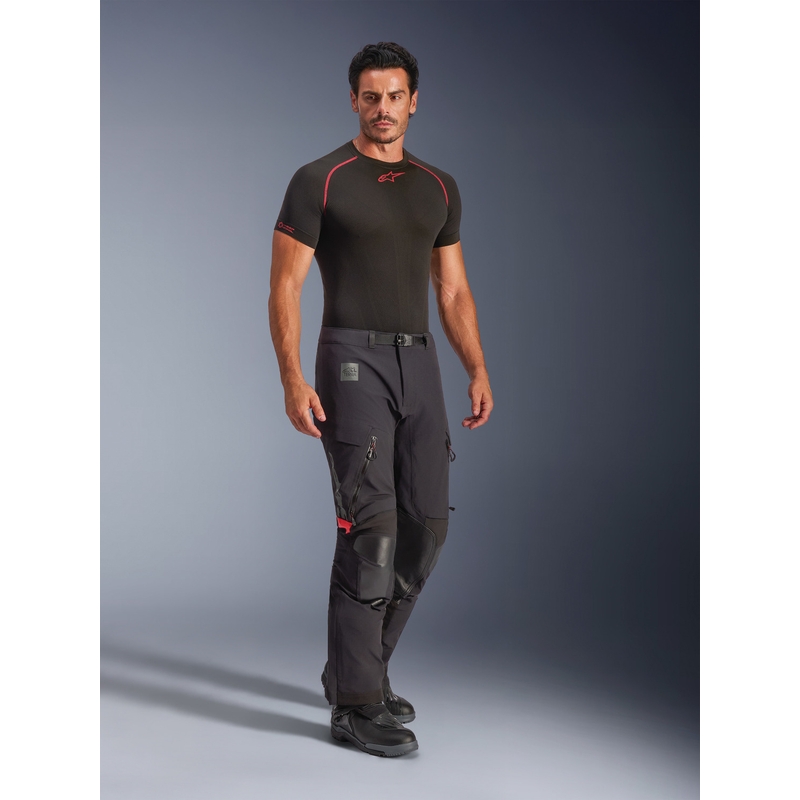 Παντελόνι μοτοσικλέτας Alpinestars Halo PRO Drystar XF μαύρο-σκούρο γκρι-κόκκινο