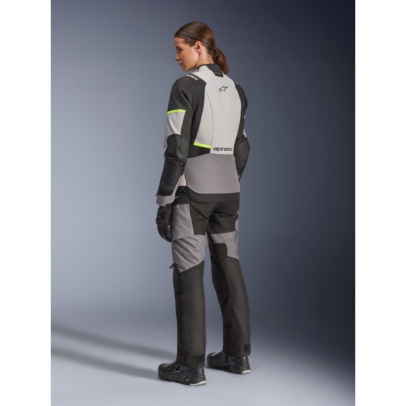 Γυναικείο Μπουφάν Μοτοσικλέτας Alpinestars Stella Andes V4 Drystar Σκούρο Γκρι-Ανοιχτό Γκρι-Μαύρο-Φθορίζον Κίτρινο