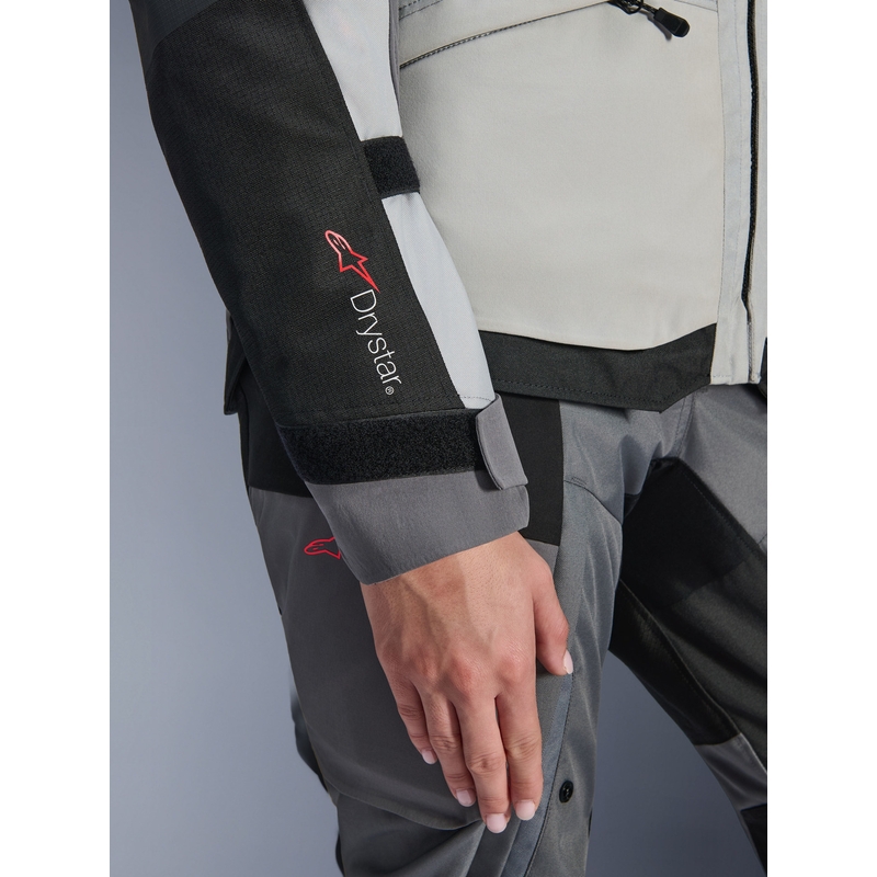 Γυναικείο Μπουφάν Μοτοσικλέτας Alpinestars Stella Andes V4 Drystar Σκούρο Γκρι-Ανοιχτό Γκρι-Μαύρο-Φθορίζον Κίτρινο