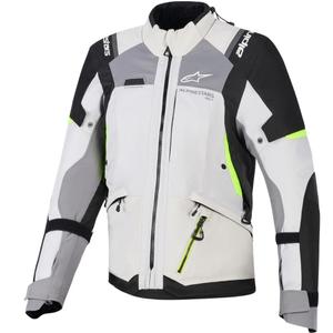 Γυναικείο Μπουφάν Μοτοσικλέτας Alpinestars Stella Andes V4 Drystar Σκούρο Γκρι-Ανοιχτό Γκρι-Μαύρο-Φθορίζον Κίτρινο
