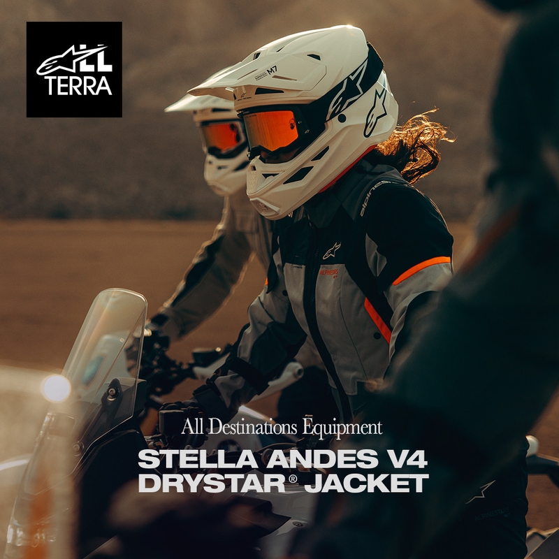 Γυναικείο Μπουφάν Μοτοσικλέτας Alpinestars Stella Andes V4 Drystar Σκούρο Γκρι-Ανοιχτό Γκρι-Μαύρο-Κόκκινο