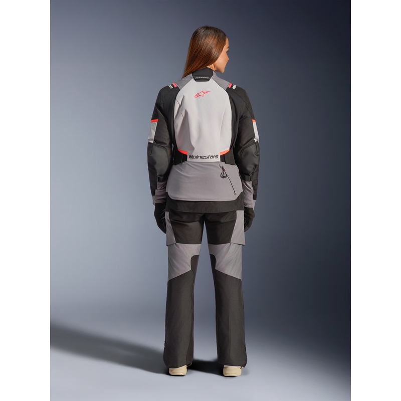 Γυναικείο Μπουφάν Μοτοσικλέτας Alpinestars Stella Andes V4 Drystar Σκούρο Γκρι-Ανοιχτό Γκρι-Μαύρο-Κόκκινο
