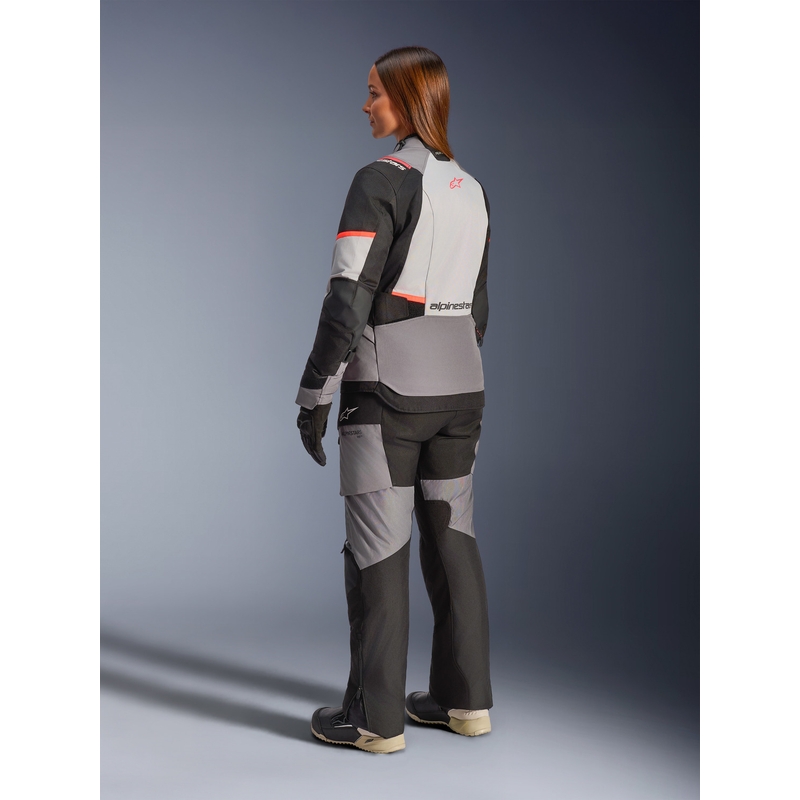 Γυναικείο Μπουφάν Μοτοσικλέτας Alpinestars Stella Andes V4 Drystar Σκούρο Γκρι-Ανοιχτό Γκρι-Μαύρο-Κόκκινο