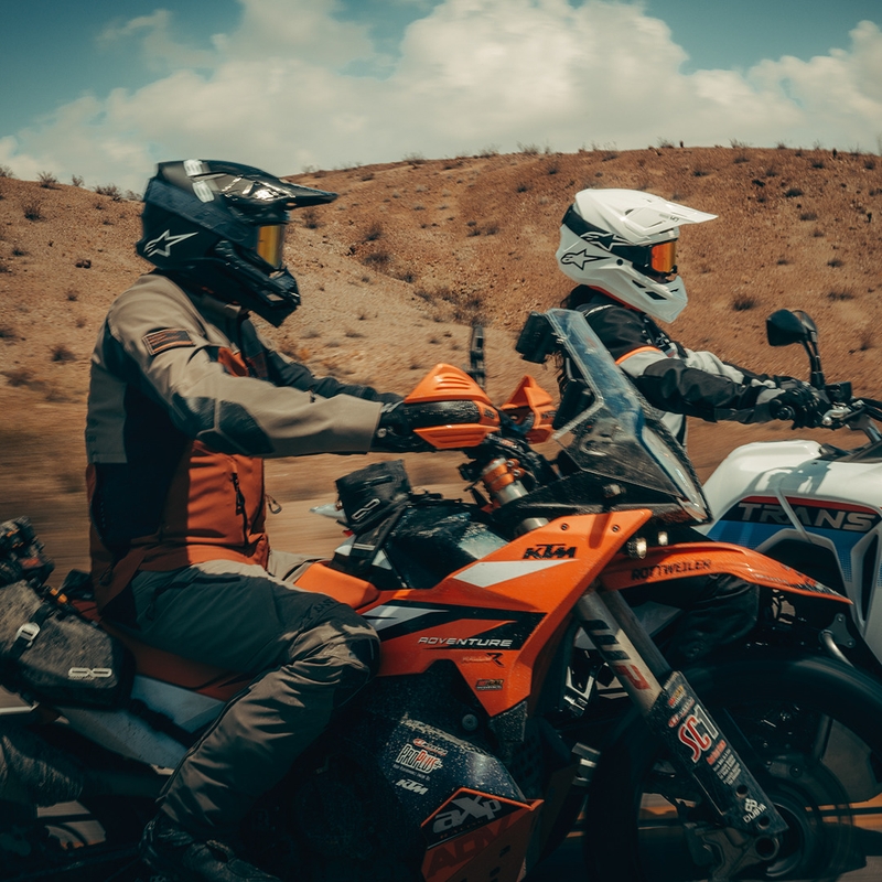 Μπουφάν μοτοσικλέτας Alpinestars Andes V4 Drystar ανοιχτό καφέ-σκούρο πορτοκαλί-μαύρο