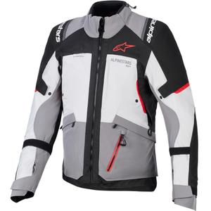Μπουφάν μοτοσικλέτας Alpinestars Andes V4 Drystar Σκούρο γκρι-Ανοιχτό γκρι-Μαύρο-Κόκκινο