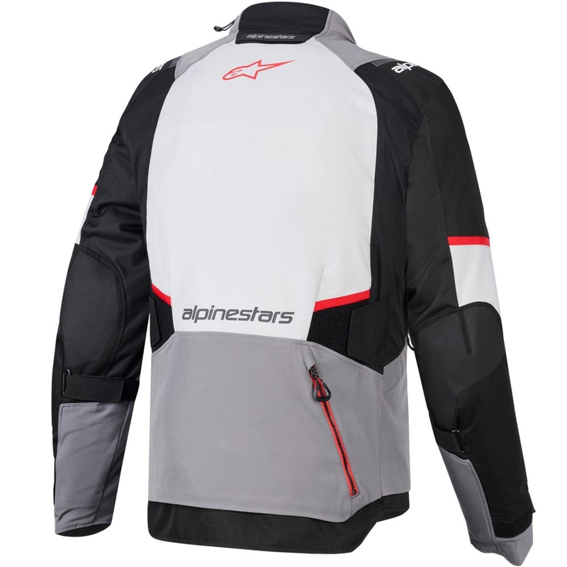 Μπουφάν μοτοσικλέτας Alpinestars Andes V4 Drystar Σκούρο γκρι-Ανοιχτό γκρι-Μαύρο-Κόκκινο