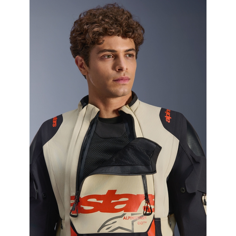 Μπουφάν Μοτοσικλέτας Alpinestars Halo PRO Drystar XF Cream-Black-Red