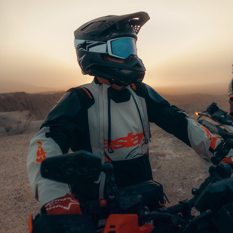 Μπουφάν Μοτοσικλέτας Alpinestars Halo PRO Drystar XF Cream-Black-Red