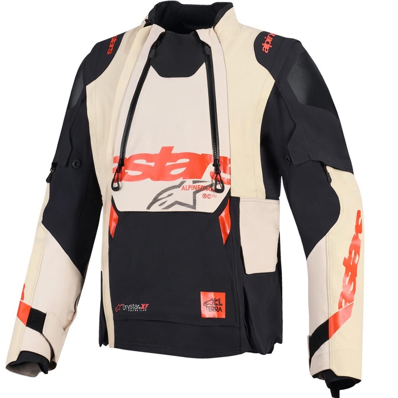Μπουφάν Μοτοσικλέτας Alpinestars Halo PRO Drystar XF Cream-Black-Red