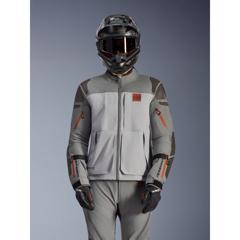 Μπουφάν μοτοσικλέτας Alpinestars Nazca 3L Gore-Tex PRO σκούρο γκρι-ανοιχτό γκρι