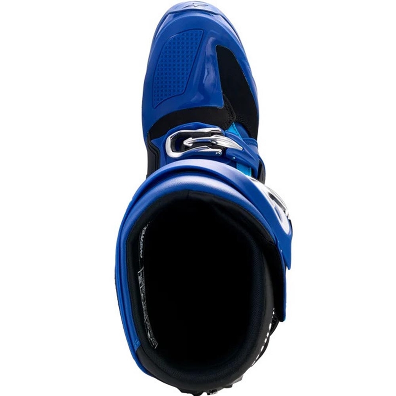 Μπότες motocross Alpinestars TECH 7 YAMAHA, μπλε-λευκό-μαύρη συλλογή