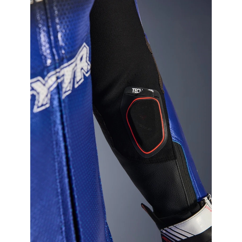 Ολόσωμη δερμάτινη φόρμα μοτοσικλέτας Alpinestars GP-R7 YAMAHA GYTR TECH-AIR collection συμβατή με μπλε-μαύρο-λευκό-κόκκινο