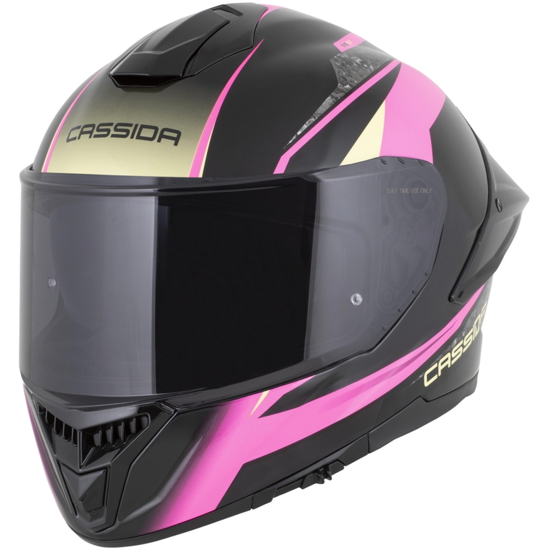 Κράνος μοτοσικλέτας Cassida Integral GTS 2.1 Mega full-face μαύρο-ροζ-λευκό-βανίλια