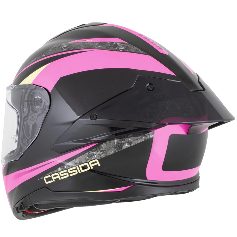 Κράνος μοτοσικλέτας Cassida Integral GTS 2.1 Mega full-face μαύρο-ροζ-λευκό-βανίλια