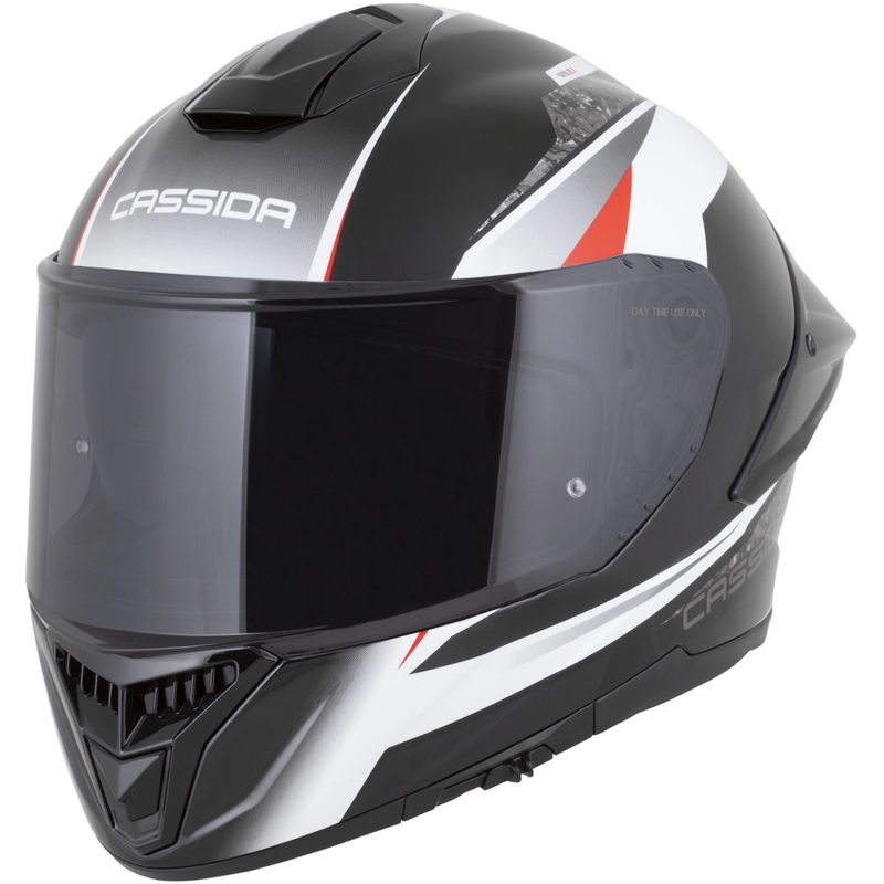 Κράνος μοτοσικλέτας Cassida Integral GTS 2.1 Mega full-face μαύρο-άσπρο-κόκκινο