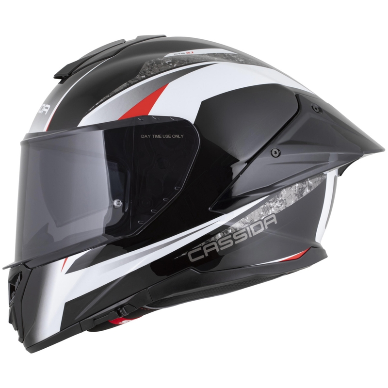 Κράνος μοτοσικλέτας Cassida Integral GTS 2.1 Mega full-face μαύρο-άσπρο-κόκκινο