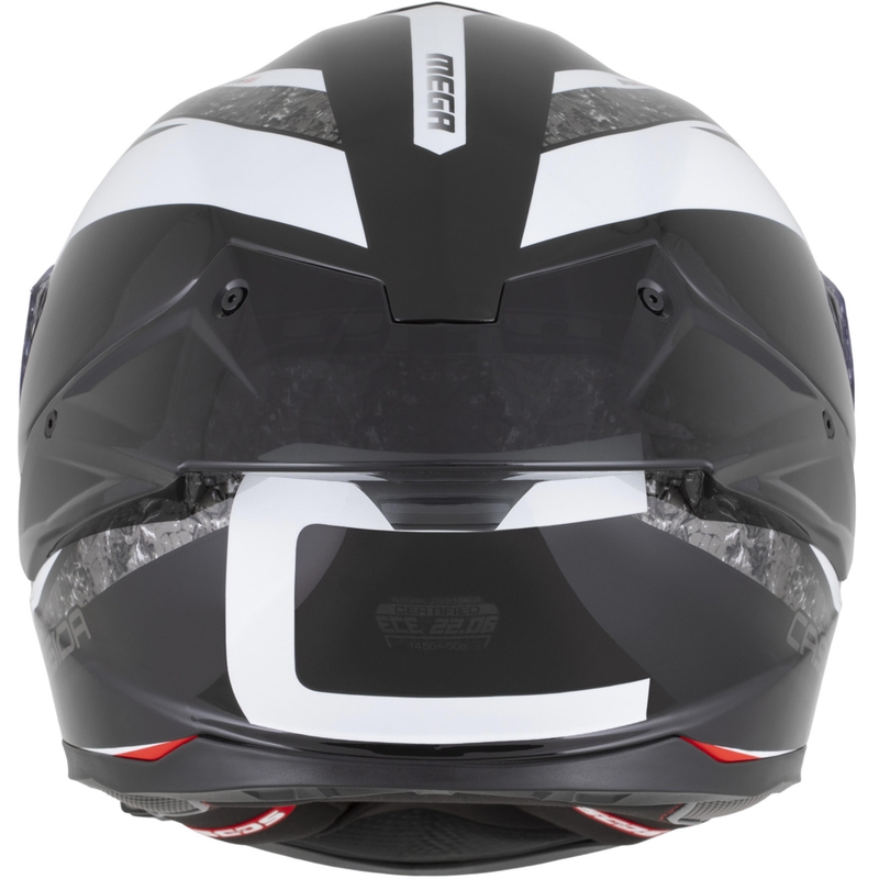Κράνος μοτοσικλέτας Cassida Integral GTS 2.1 Mega full-face μαύρο-άσπρο-κόκκινο