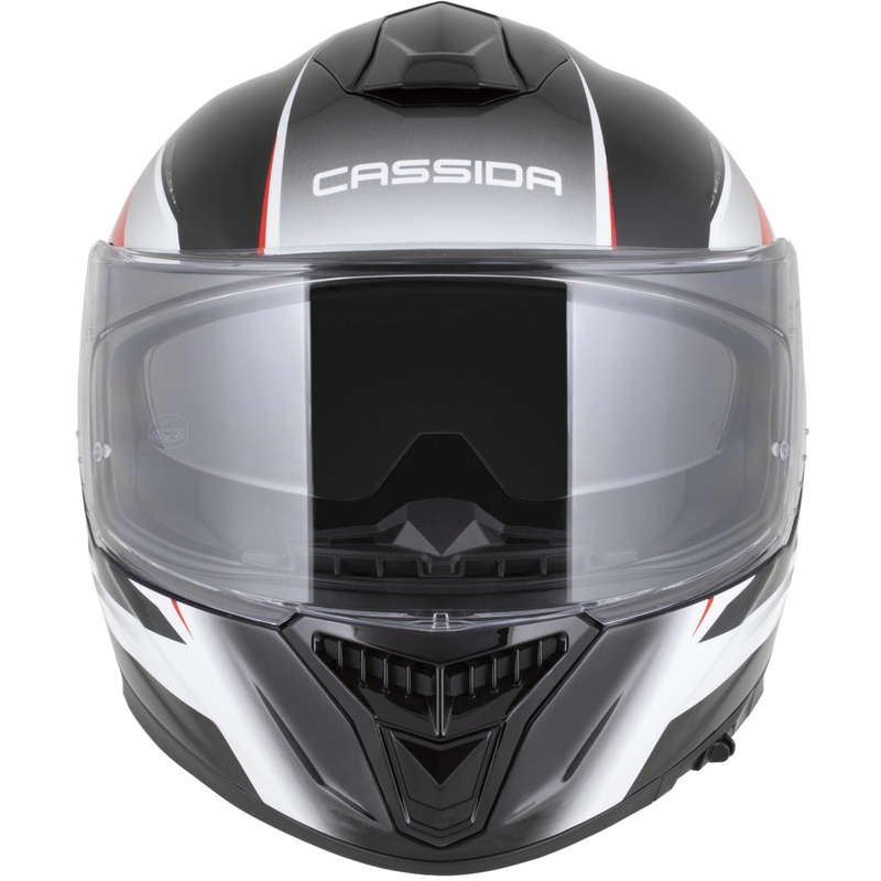 Κράνος μοτοσικλέτας Cassida Integral GTS 2.1 Mega full-face μαύρο-άσπρο-κόκκινο