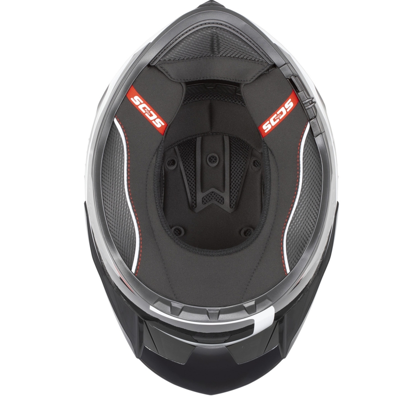 Κράνος μοτοσικλέτας Cassida Integral GTS 2.1 Mega full-face μαύρο-άσπρο-κόκκινο