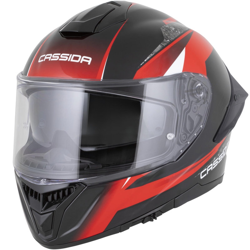 Κράνος μοτοσικλέτας Cassida Integral GTS 2.1 Mega full-face μαύρο-κόκκινο-λευκό