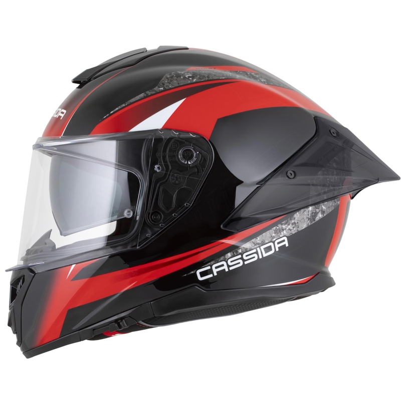 Κράνος μοτοσικλέτας Cassida Integral GTS 2.1 Mega full-face μαύρο-κόκκινο-λευκό