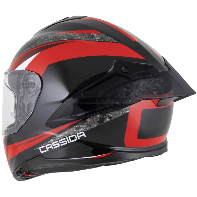 Κράνος μοτοσικλέτας Cassida Integral GTS 2.1 Mega full-face μαύρο-κόκκινο-λευκό