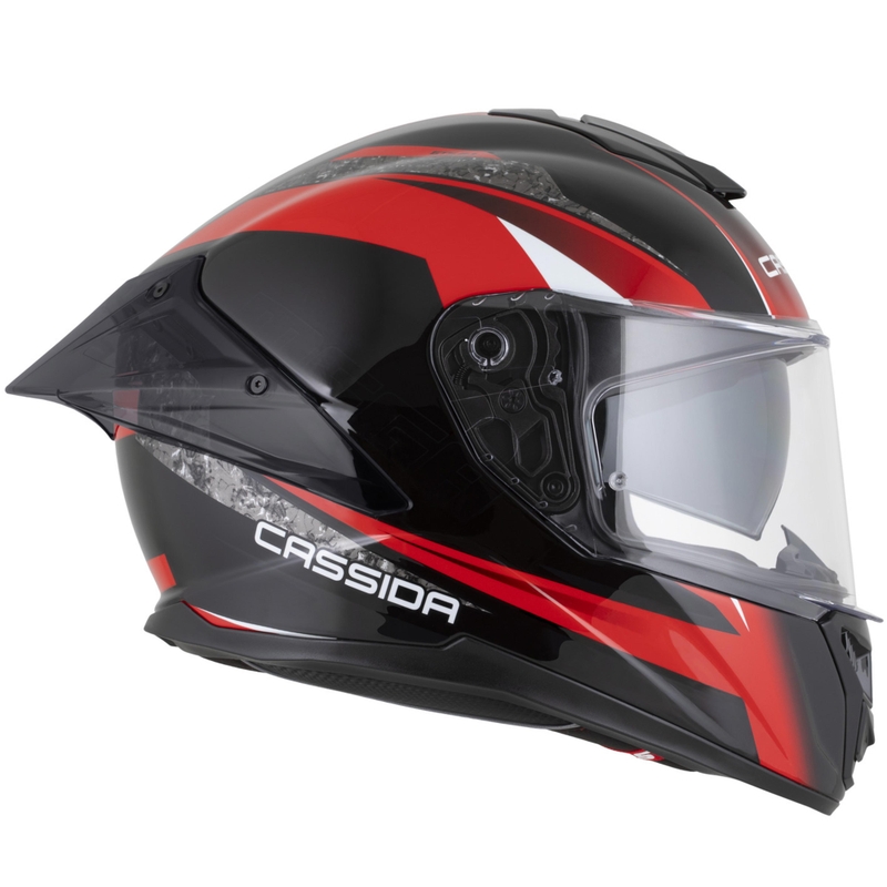Κράνος μοτοσικλέτας Cassida Integral GTS 2.1 Mega full-face μαύρο-κόκκινο-λευκό