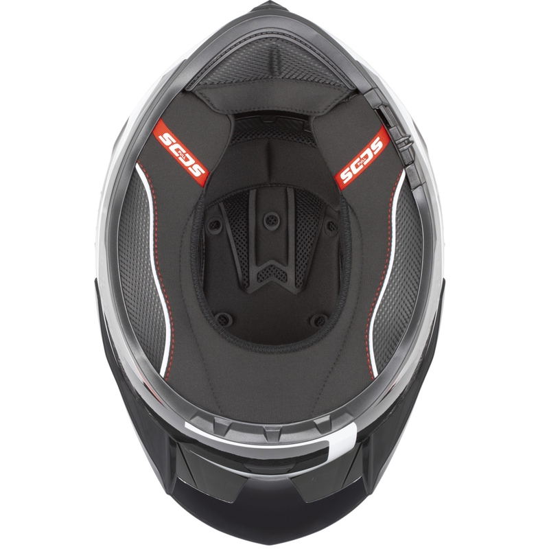Κράνος μοτοσικλέτας Cassida Integral GTS 2.1 Mega full-face μαύρο-κόκκινο-λευκό