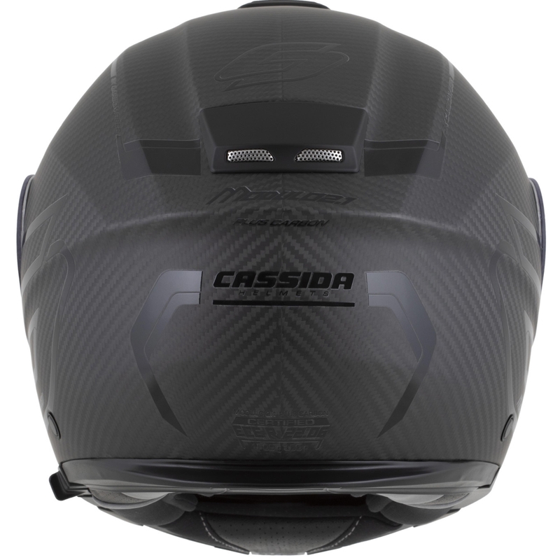 Κράνος μοτοσικλέτας Cassida Modulo 2.1 Plus Carbon BlackOut ματ μαύρο