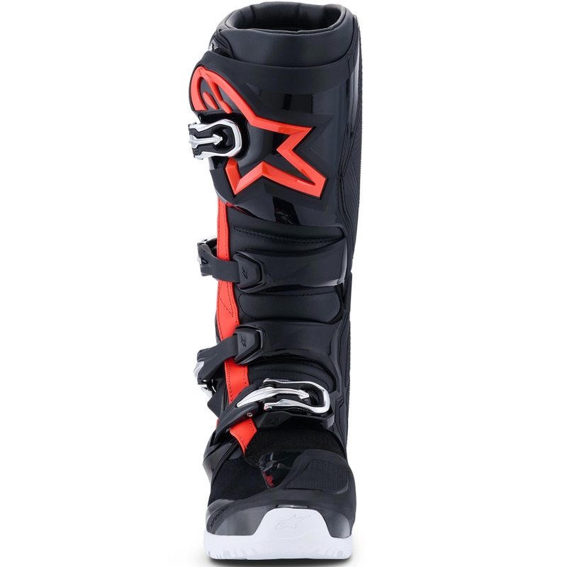 Μπότες μοτοσικλέτας Alpinestars TECH 7 Enduro Drystar μαύρο-φλουορ κόκκινο-λευκό