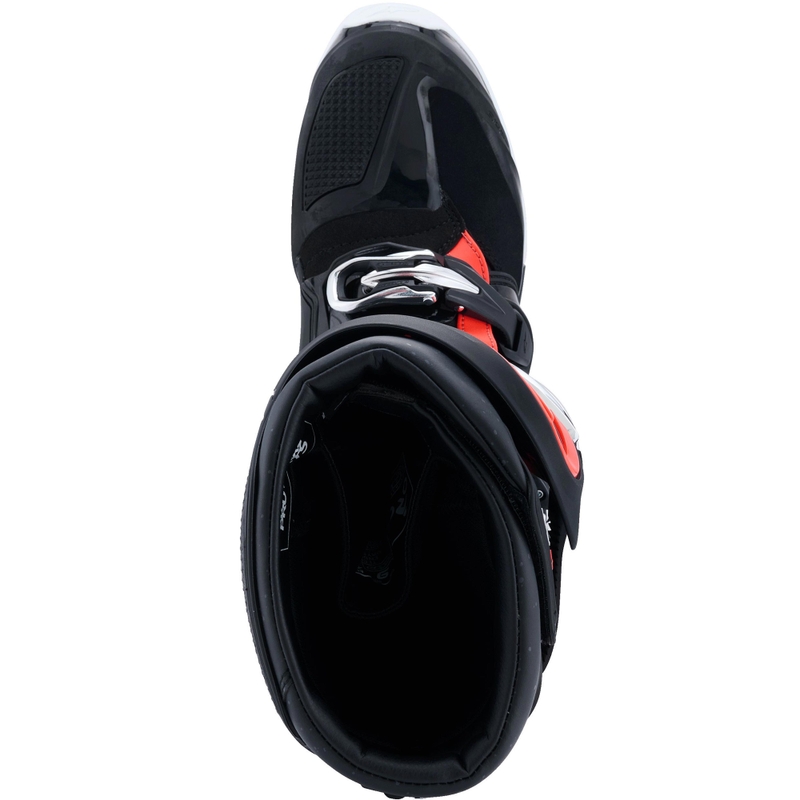 Μπότες μοτοσικλέτας Alpinestars TECH 7 Enduro Drystar μαύρο-φλουορ κόκκινο-λευκό