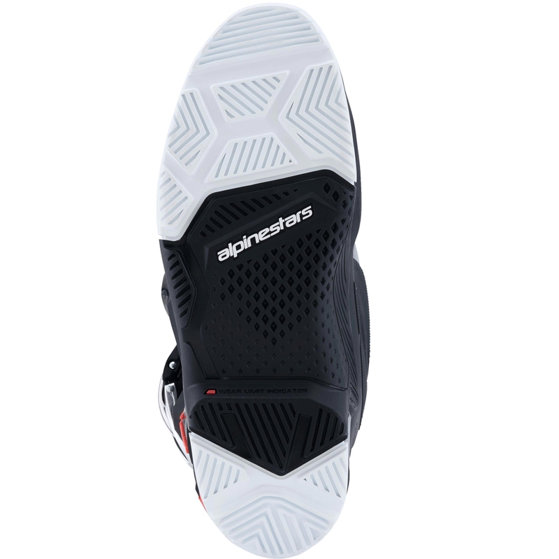 Μπότες μοτοσικλέτας Alpinestars TECH 7 Enduro Drystar μαύρο-φλουορ κόκκινο-λευκό