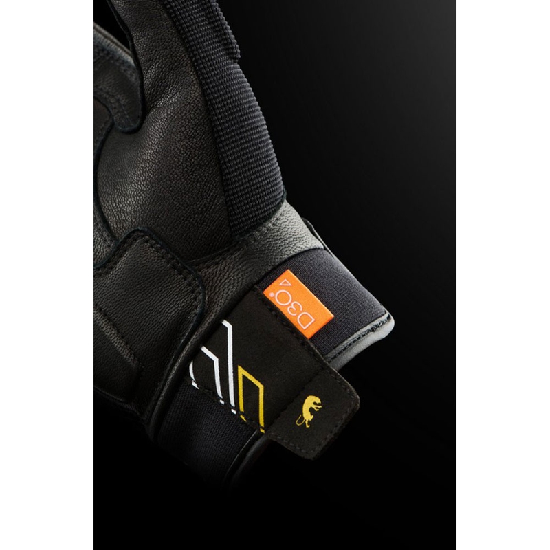 Γυναικεία γάντια μοτοσικλέτας Furygan Jet Neon D3O® Evo σε μαύρο-χρυσό χρώμα