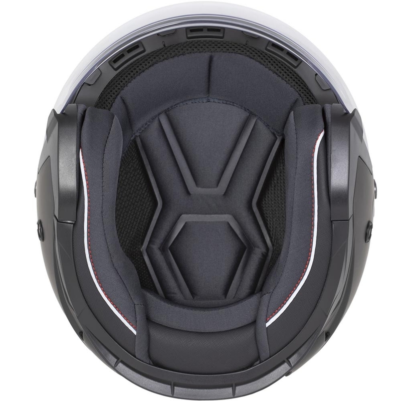 Κράνος μοτοσικλέτας Cassida Reflex 2.0 Safety Open Face Ματ Μαύρο-Γκρι-Ανακλαστικό Ασημί