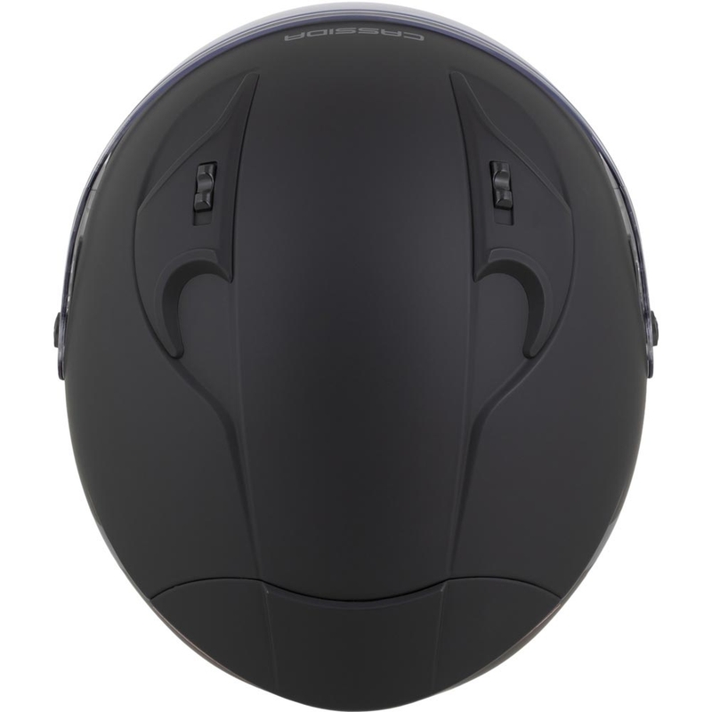 Κράνος μοτοσικλέτας Cassida Reflex 2.0 Safety Open Face Ματ Μαύρο-Γκρι-Ανακλαστικό Ασημί