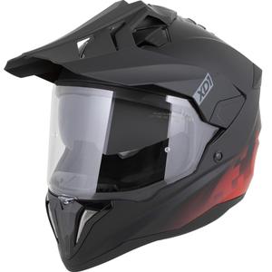 Κράνος μοτοσικλέτας Enduro ZED XD1 ματ μαύρο-κόκκινο