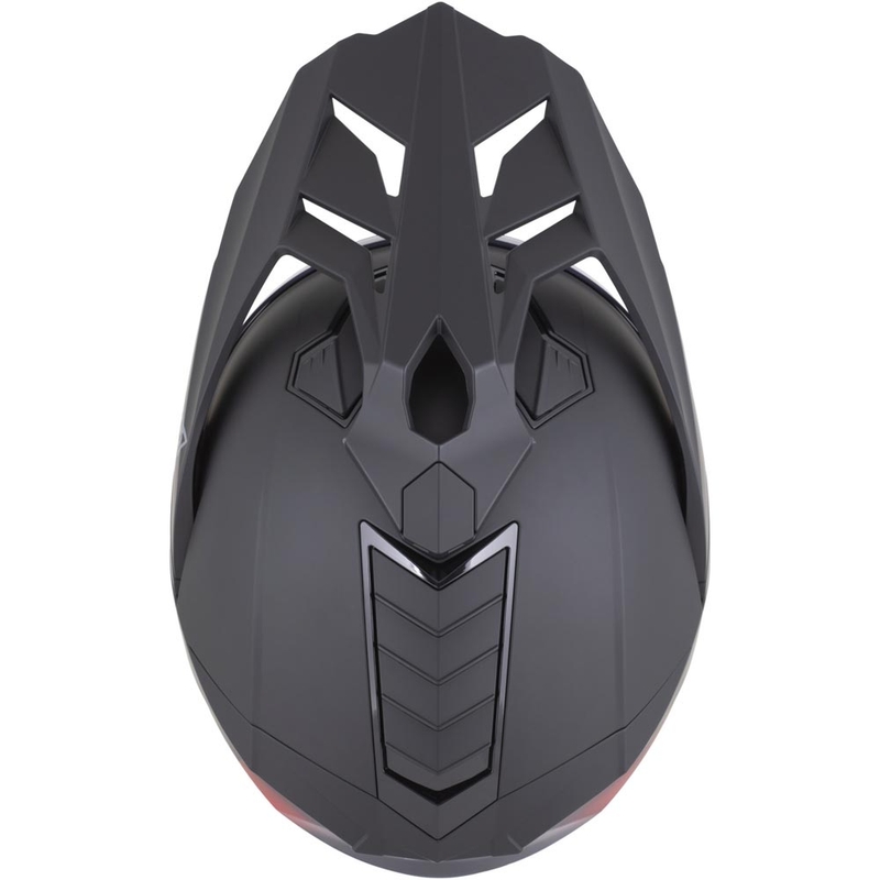 Κράνος μοτοσικλέτας Enduro ZED XD1 ματ μαύρο-κόκκινο