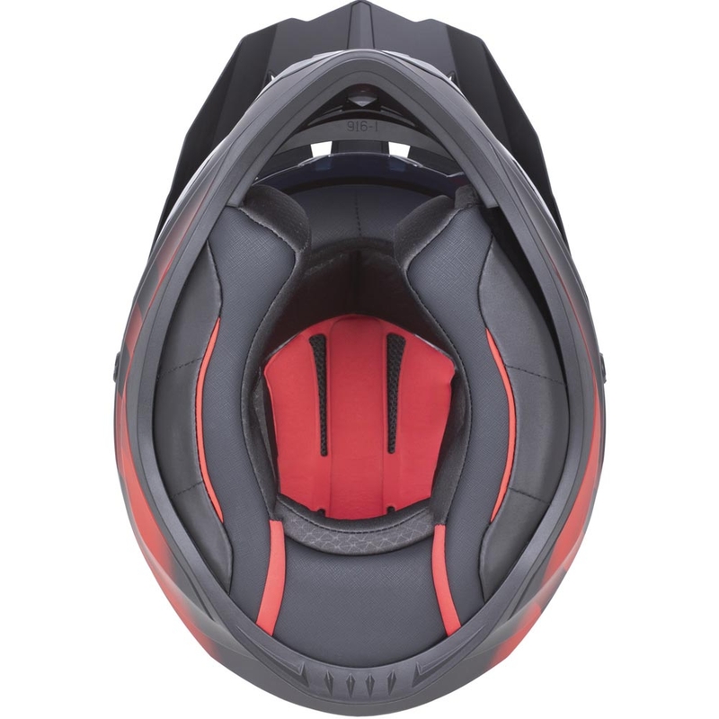 Κράνος μοτοσικλέτας Enduro ZED XD1 ματ μαύρο-κόκκινο
