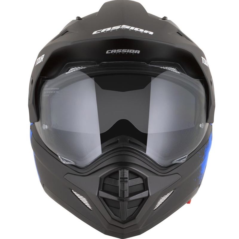 Κράνος μοτοσικλέτας Enduro Cassida Tour 2.0 Crew ματ μαύρο-μπλε