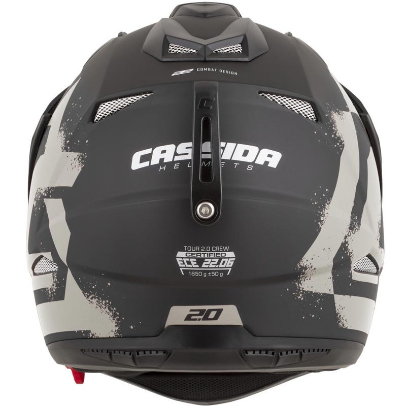 Κράνος μοτοσικλέτας Enduro Cassida Tour 2.0 Crew σε ματ μαύρο-άμμο