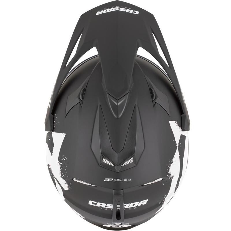 Κράνος μοτοσικλέτας Enduro Cassida Tour 2.0 Crew ματ μαύρο-άσπρο